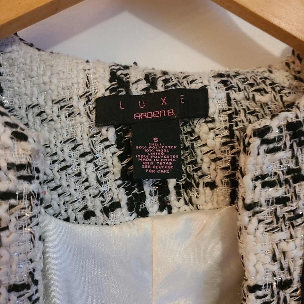 Vintage Arden B LUXE tweed cropped blazer - Picture 2 of 10